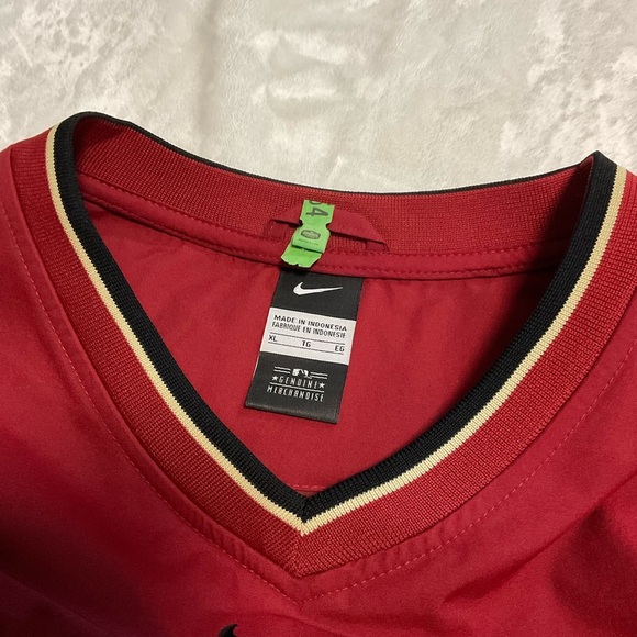 Dark Red Vintage Astros Pull Over Jacket - Picture 5 of 9